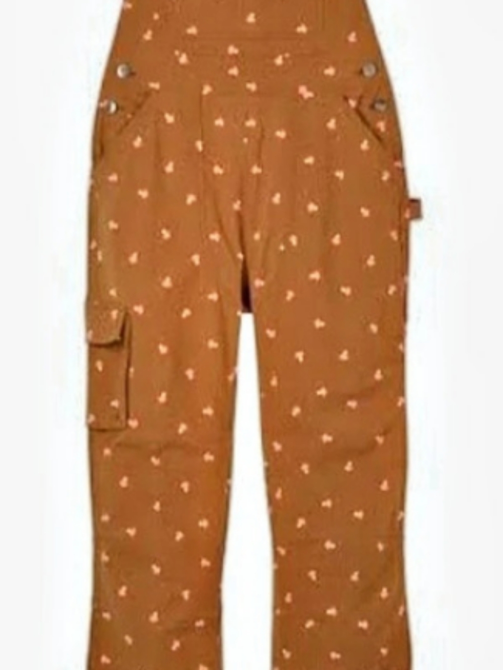Duluth Mushroom Cottagecore Overalls in Brown Size Large